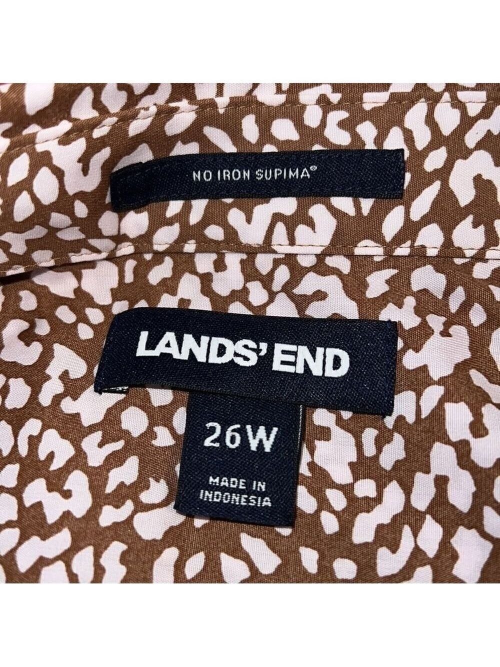 LANDS END plus size women’s button up shirt. 26W. Excellent condition - Picture 3 of 9